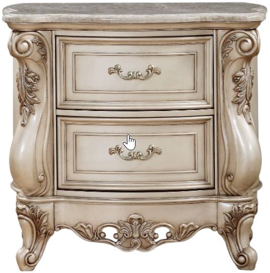 ACME Furniture Gorsedd Golden Ivory Nightstand-1