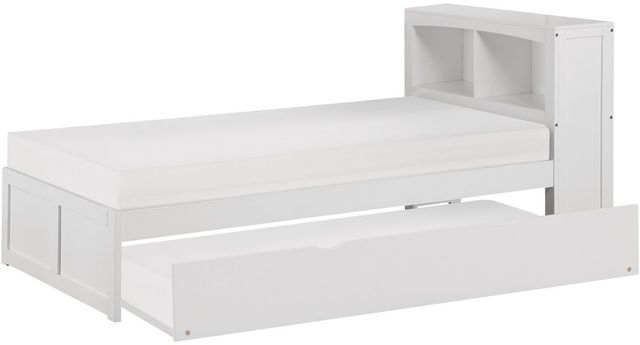 Homelegance® Galen White Youth Twin Platform Bookcase Bed with Twin Trundle-3