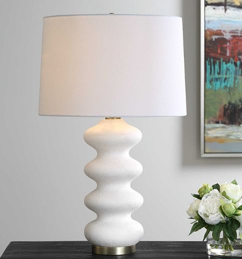 Uttermost® Liora White Table Lamp-1