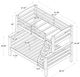 Powell® Porter White Twin/Full Bunk Bed-2