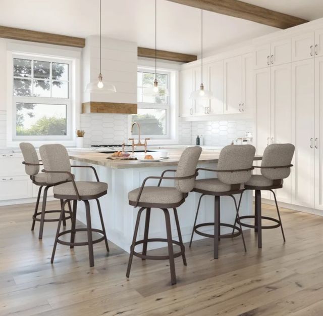 Amisco Customizable Dorsey Swivel Bar Stool-1