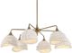Uttermost® Biddeford Matte Gold/Matte White 6-Light Pendant-5