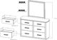 International Furniture Direct Balam Stained White Dresser-2