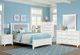 Vaughan-Bassett Bonanza Blue/White Full Upholstered Panel Bed-1