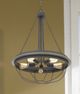 Cal® Lighting & Accessories Nixa Dove Grey Chandelier-2