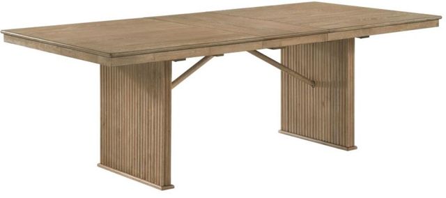 Coaster® Adina 7-Piece Barley/Distressed Light Brown Dining Table Set-2