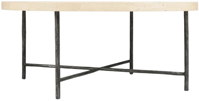 Hooker® Furniture Driftwood Beige Cocktail Table with Gray Base-0