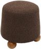 TOV Furniture Jaine Chocolate Brown Boucle Ottoman-4