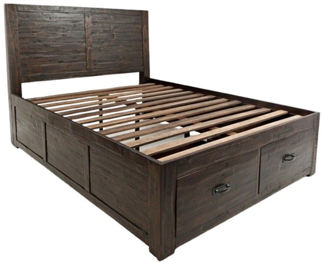 Jofran Inc. Jackson Lodge Brown Queen Panel Storage Bed-0