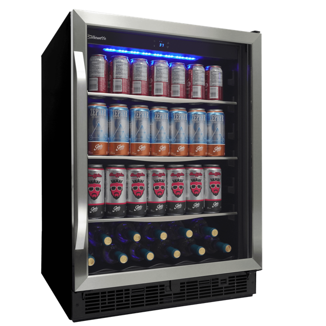 Silhouette® Riccotta 24" Stainless Steel Built-In Beverage Center-3