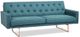 A & B Home Alicia Gold/Teal Sofa Bed-1