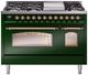Ilve® Nostalgie II Series 48" Emerald Green Pro Style Dual Fuel Range-0