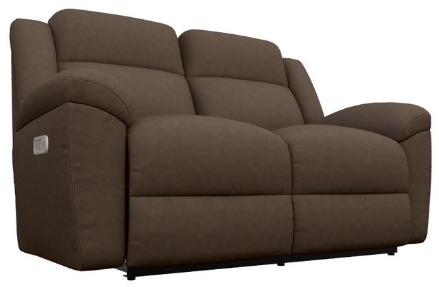 La-Z-Boy® Joel Mahogany Power Reclining Loveseat with Headrest-0