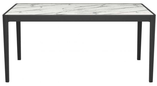 Zuo® Modern Tokai White Dining Table with Black Base-1