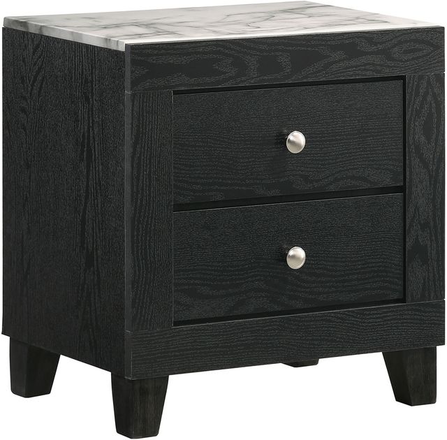 Crown Mark Candence Black Nightstand-0