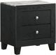 Crown Mark Candence Black Nightstand-0