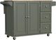 homestyles® Dolly Madison Green Drop Leaf Kitchen Cart-0