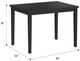 Emerald Home Madison Black Gathering Dining Table-2
