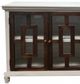 Million Dollar Rustic Nero White/Rodeo Console with Box Figure Doors-1