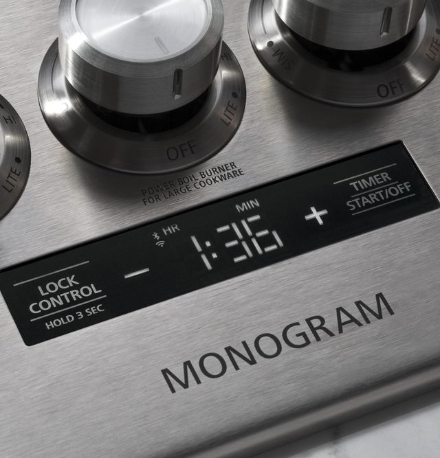 Monogram® 36" Stainless Steel Deep-Recessed Gas Cooktop-3