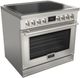 Fulgor Milano® Evoque 400 Series 36” Custom Pro Style Induction Range with Chrome Trim-0