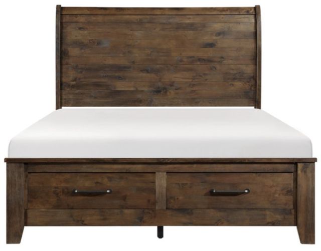 Homelegance® Jerrick Burnished Brown Queen Storage Sleigh Platform Bed-2