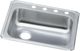 Elkay Celebrity® Brushed Satin 25" x 21-1/4" x 5-3/8" 4-Hole Single Bowl Drop-In Sink with Left Drain-0