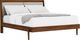 Riverside Furniture Elsie Classic Walnut King Upholstered Platform Bed-2