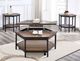 Steve Silver Co. Ultimo Mocha Hexagon Lift-Top Cocktail Table with Black Base-0