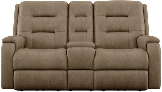 Flexsteel® Customizable Arlo Manual Reclining Loveseat with Console-1