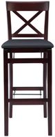 Linon Triena Merlot X Back Folding Stool-3