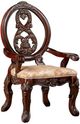 Furniture of America® Normandy 2-Piece Brown Cherry/Tan Arm Chair Set-0