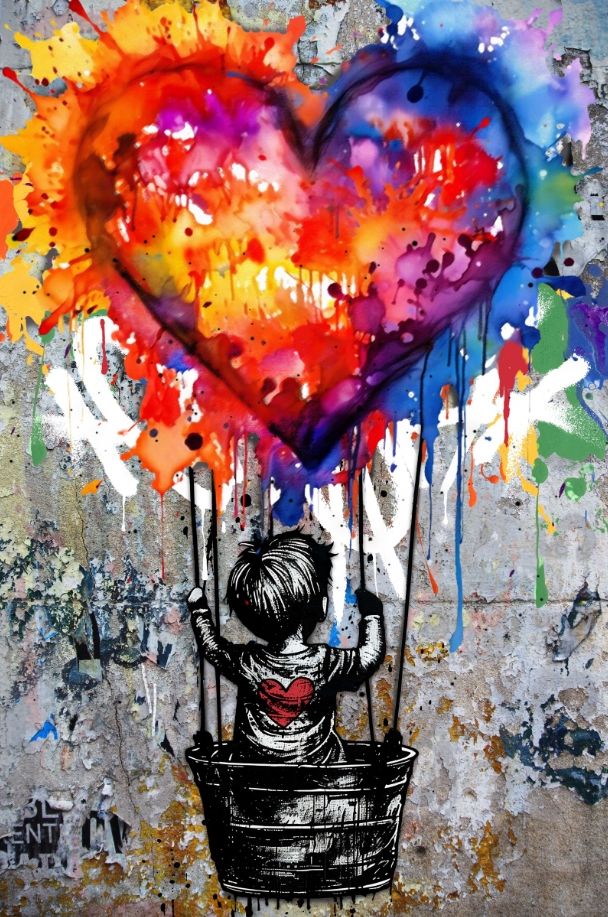 Classy Living Expressive Fly with Love Wall Art-0