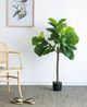 A & B Home Green 52" Artificial Fig Leaf Tree-2