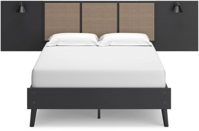 Signature Design by Ashley® Charlang Two-Tone Queen Panel Bed with 2 Extensions-1