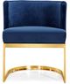 Meridian Furniture Gianna Navy/Gold Velvet Dining Chair-3