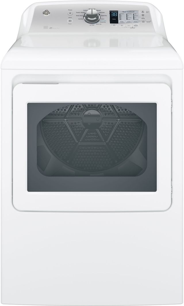 GE® 7.4 Cu. Ft. White Gas Dryer-0