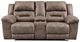 Signature Design by Ashley® Stoneland Fossil Power Double Reclining Loveseat with Console-1