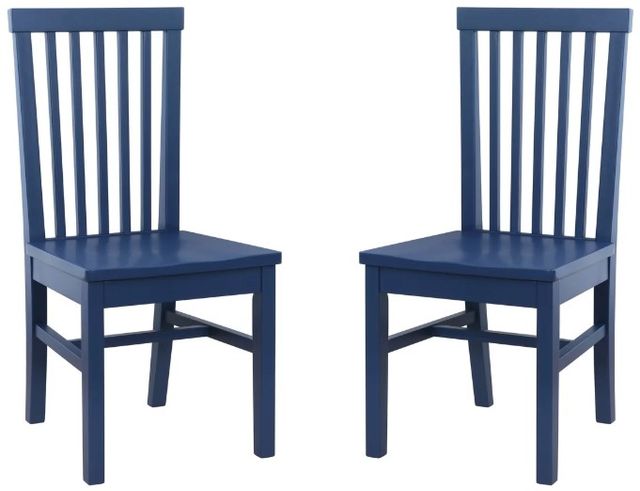 Linon Tory 2-Piece Navy Dining Chair Set-0