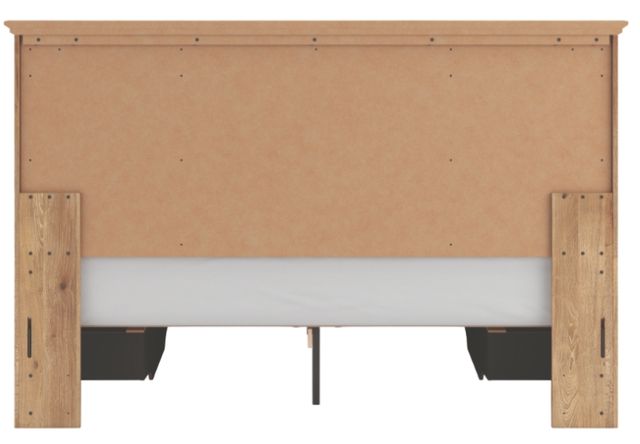 Signature Design by Ashley® Fenderport Tan 6-Drawer King Panel Storage Bed-3