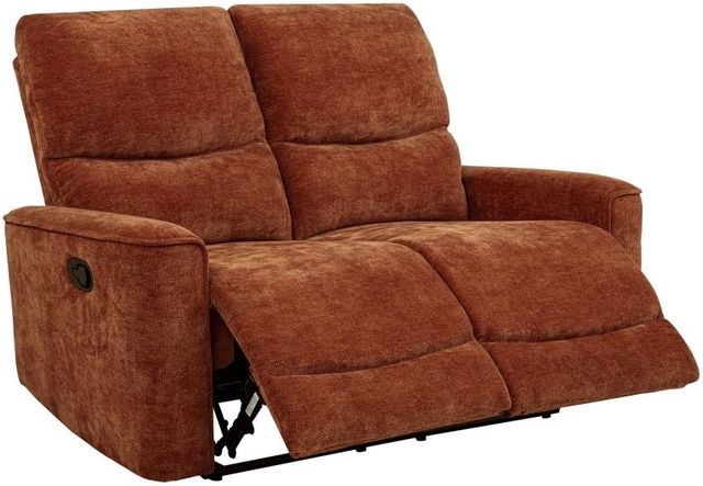 Coaster® Navarro Burnt Orange Upholstered Reclining Loveseat-2