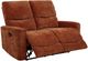 Coaster® Navarro Burnt Orange Upholstered Reclining Loveseat-1