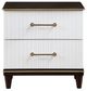 Homelegance® Niles Cherry/White Nightstand-2