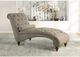 Mazin Furniture Bonne Brown Chaise with Nailhead and Pillow-3