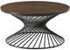 Elements International Terri Warm Walnut Coffee Table with Dark Base-0