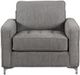 Mazin Furniture Hudson Graphite Upholstered Accent Chair-1