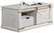 Furniture of America® Bacerra Antique White Coffee Table with Gold Accent-0