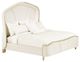 Michael Amini® Malibu Crest Chardonnay/White California King Upholstered Panel Bed-0