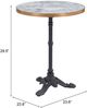 Zuo® Modern Gazebo Gold/Gray Aluminum Outdoor Dining Table with Black Base-4
