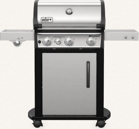 Weber® Spirit SP-335 Series 49.5" Stainless Steel Liquid Petroleum Gas Grill-0
